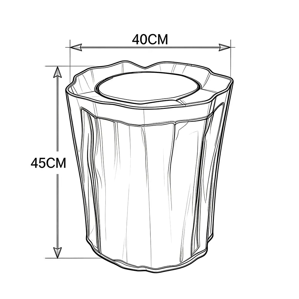 Ruffled Wavy Transparent Epoxy Resin Stool