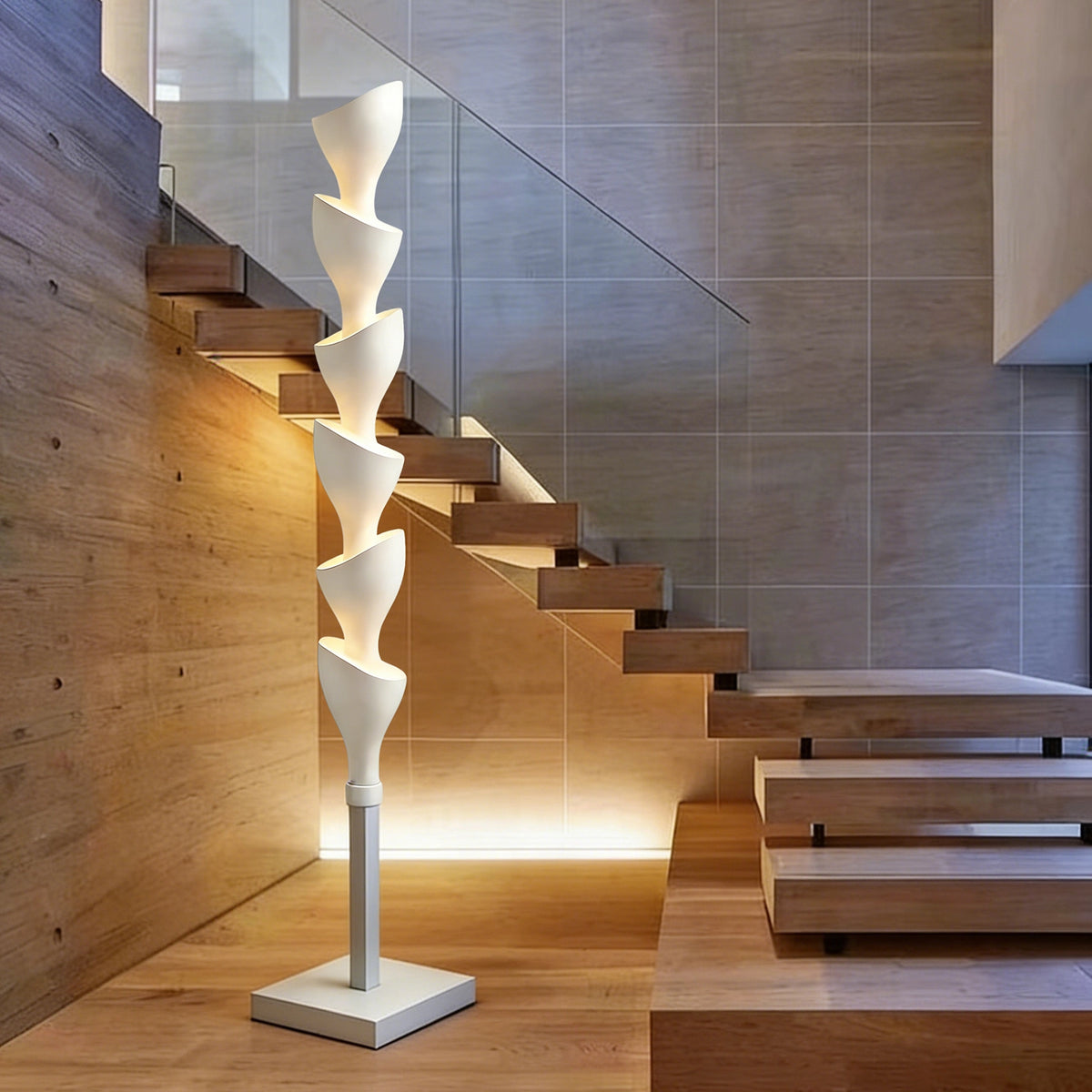 Spiral Sculpture Floor Lamp