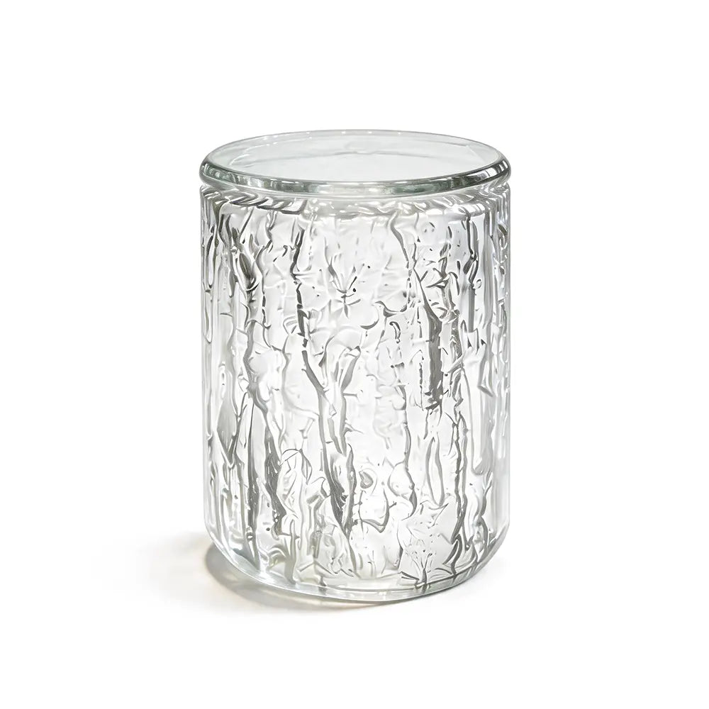 Natural Bark Texture Cylindrical Epoxy Resin Stool